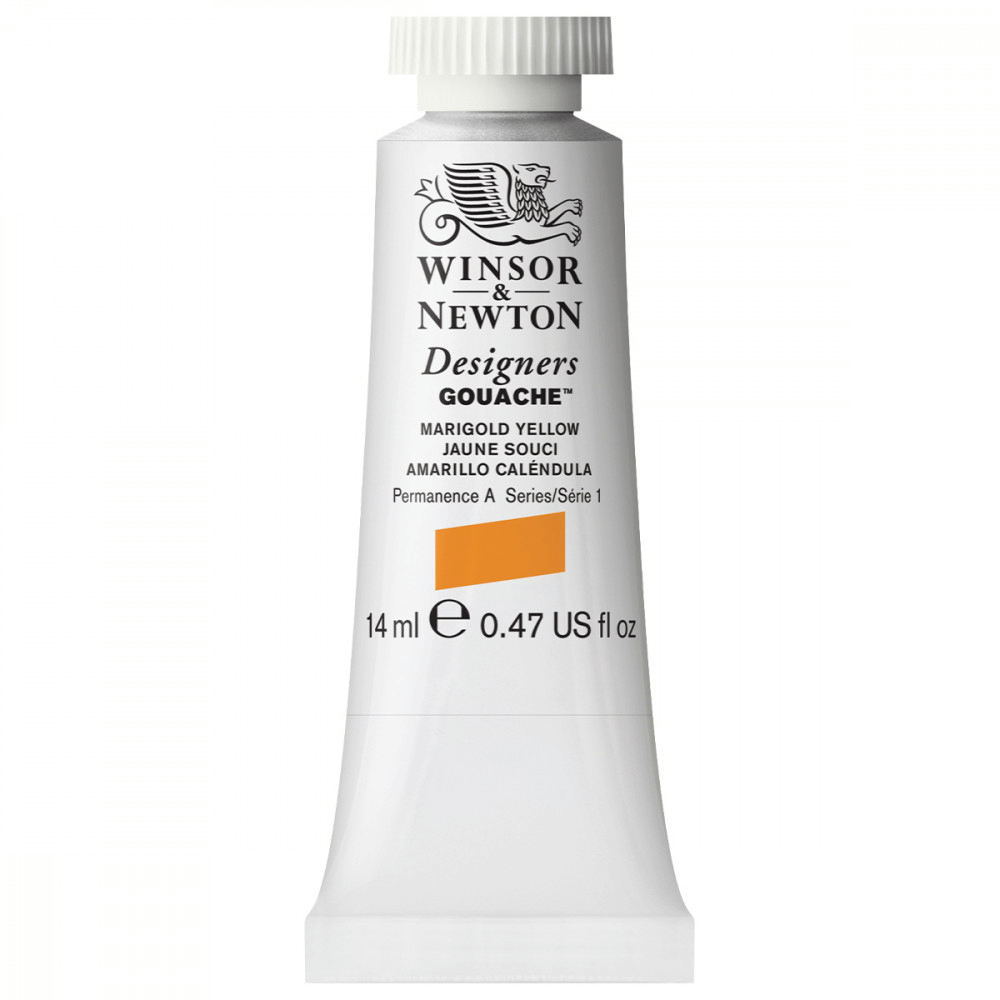 Tinta Guache Winsor & Newton Designers 14ml S1 384 Marigold Yellow